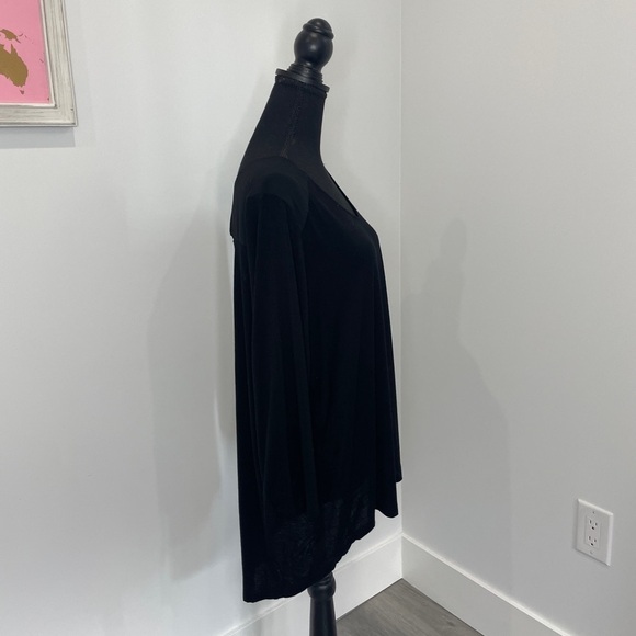 Papermoon Black 3/4 Sleeve Round Neck Top - Picture 4 of 6